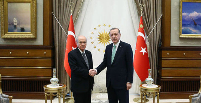 Cumhurbaşkanı Erdoğan-Bahçeli görüşmesi sona erdi