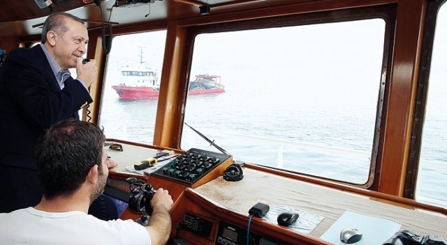 Cumhurbaşkanı Erdoğan balığa çıktı