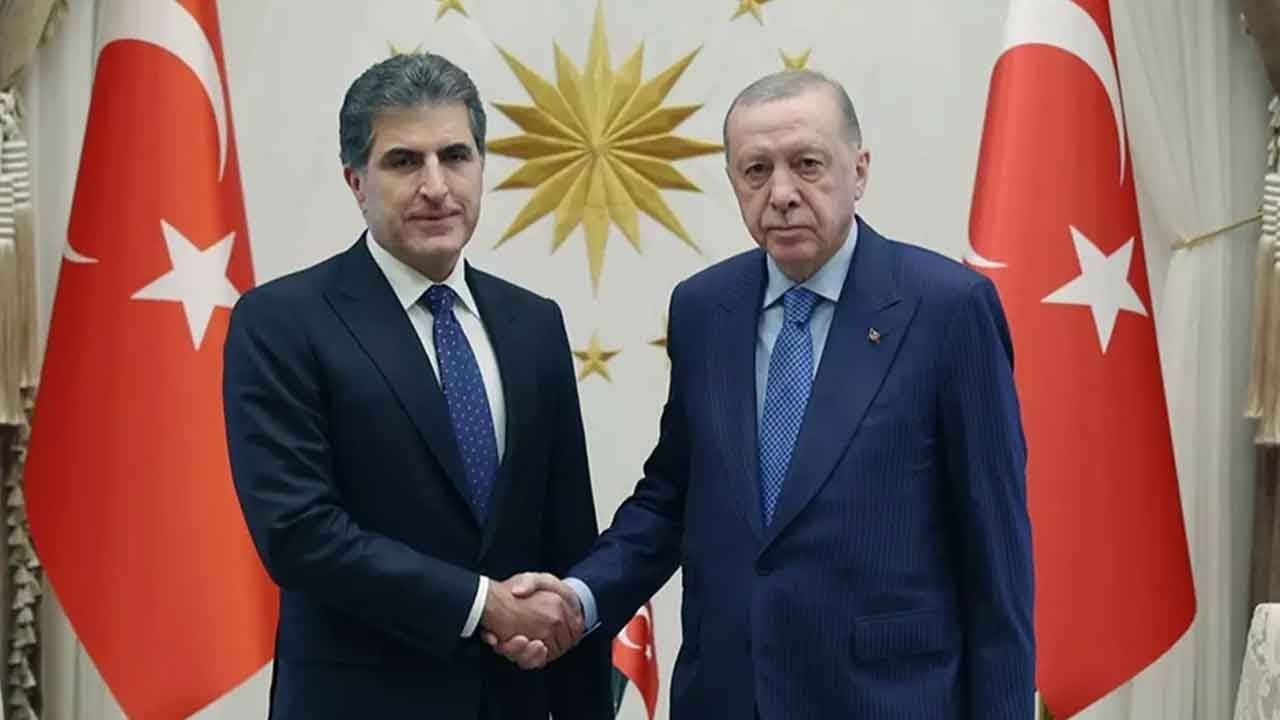 Cumhurbaşkanı Erdoğan, Barzani ile görüştü