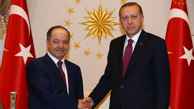 Cumhurbaşkanı Erdoğan Barzani'yi kabul etti
