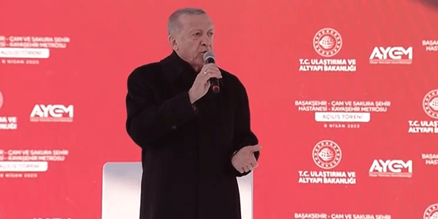 Başakşehir-Kayaşehir metrosunun açılışında konuşan Cumhurbaşkanı Erdoğan'dan CHP'li İBB'ye ayar