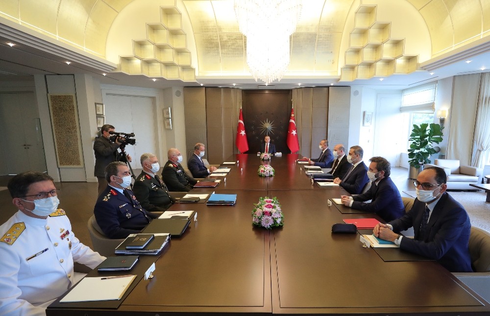Cumhurbaşkanı Erdoğan başkanlığında Güvenlik Toplantısı gerçekleştirildi 
