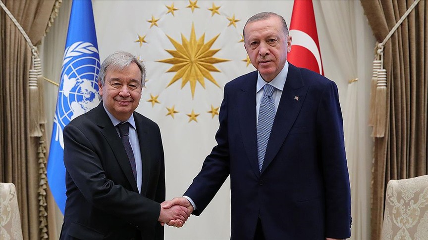 Cumhurbaşkanı Erdoğan, BM Genel Sekreteri Guterres ile görüştü! "İsrail işlenen suçların hesabını uluslararası hukuk önünde de vermeli"