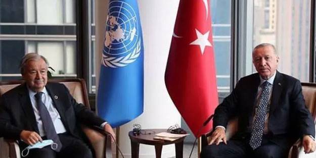 Cumhurbaşkanı Erdoğan, BM Genel Sekreteri Guterres'i kabul etti