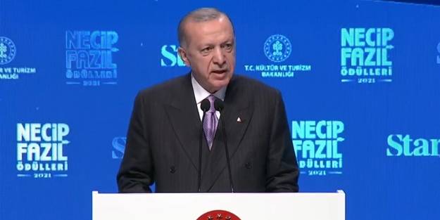 Cumhurbaşkanı Erdoğan: Bu ödüllerle zorbaların işlettikleri tezgahları dağılmıştır
