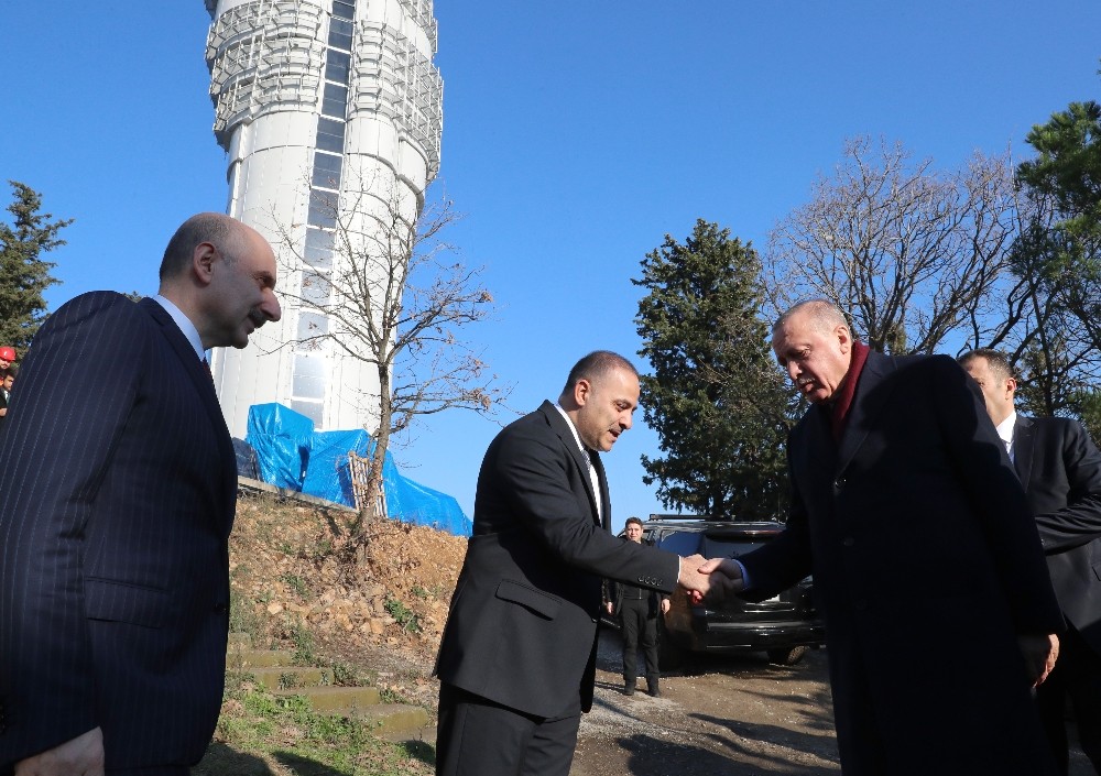 Cumhurbaşkanı Erdoğan Çamlıca Kulesi’nde incelemelerde bulundu 