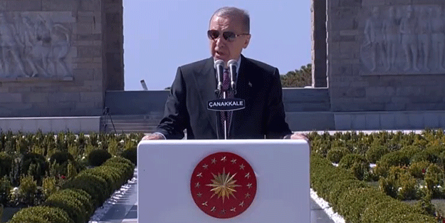Erdoğan Çanakkale Şehitler Abidesi'nde konuştu: Bizler için alınacak dersler var