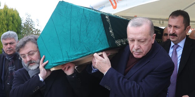Cumhurbaşkanı Erdoğan cenaze törenine katıldı