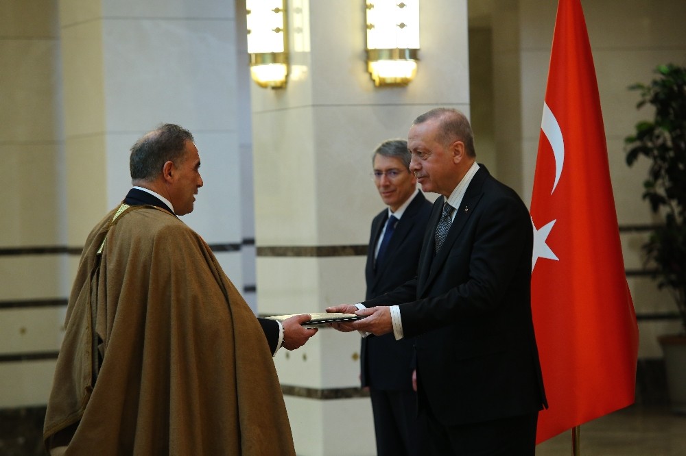 Cumhurbaşkanı Erdoğan, Cezayir Büyükelçisini kabul etti 
