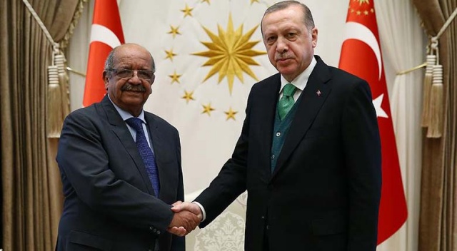 Cumhurbaşkanı Erdoğan, Cezayir Dışişleri Bakanı Mesahil'i kabul etti