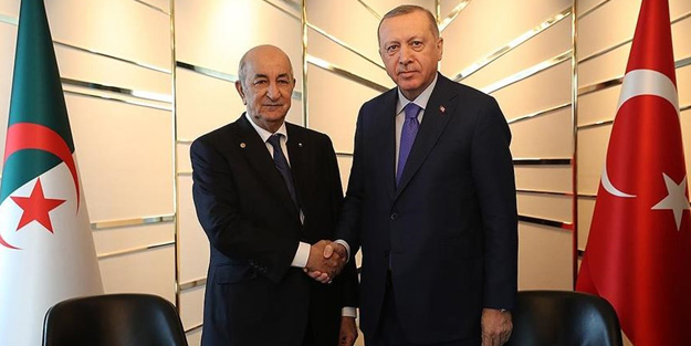 Cumhurbaşkanı Erdoğan Cezayirli mevkidaşıyla görüştü
