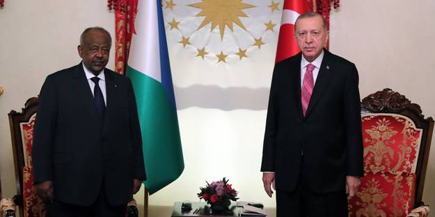 Cumhurbaşkanı Erdoğan Cibutili mevkidaşı ile görüştü