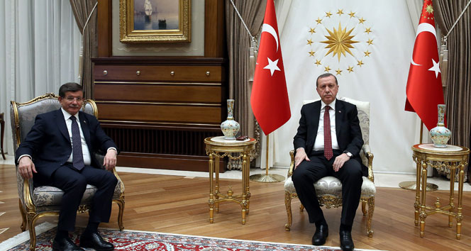 Cumhurbaşkanı Erdoğan, Davutoğlu'nu kabul etti