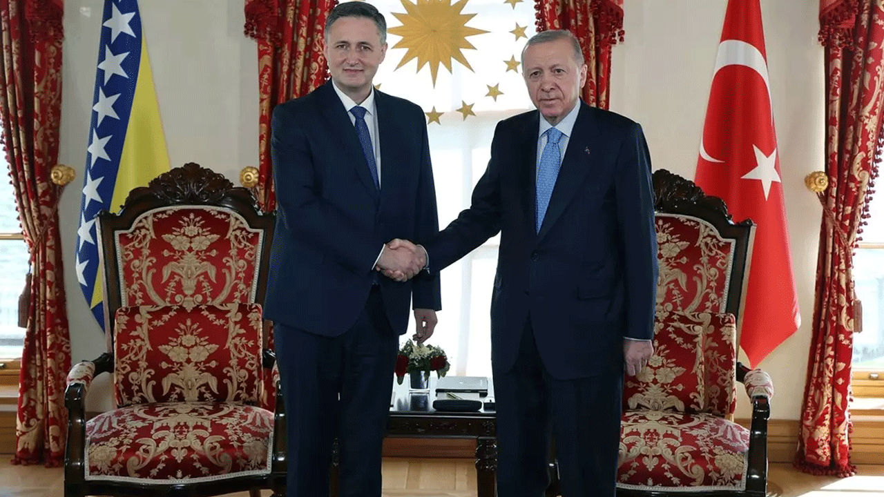 Erdoğan, Becirovic'i kabul etti.