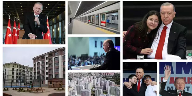 Cumhurbaşkanı Erdoğan dev eserleri paylaştı! 'Durmadan çalışmaya devam'