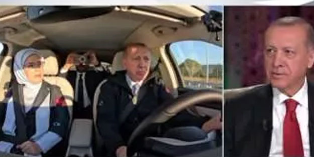 Cumhurbaşkanı Erdoğan direksiyon başında! İlk kez yayınlandı