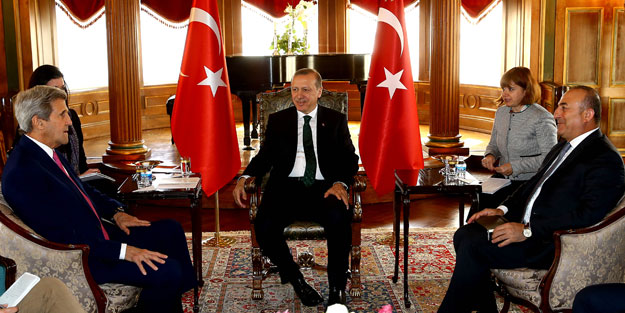 Erdoğan, Kerry'i kabul etti