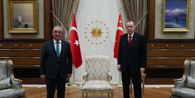 Cumhurbaşkanı Erdoğan, DSP Genel Başkanı Aksakal ile görüştü
