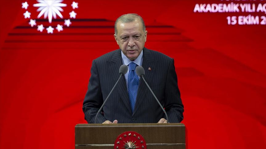 Cumhurbaşkanı Erdoğan: En kısa sürede yükseköğretimde de yüz yüze eğitim öğretimi başlatmayı hedefliyoruz
