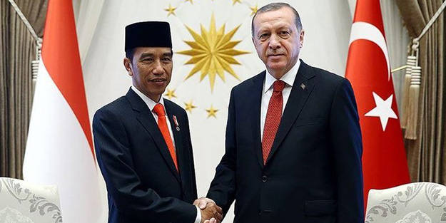 Cumhurbaşkanı Erdoğan Widodo ile görüştü