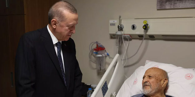 Cumhurbaşkanı Erdoğan, eski Devlet Bakanı Aksay'ı hastanede ziyaret etti