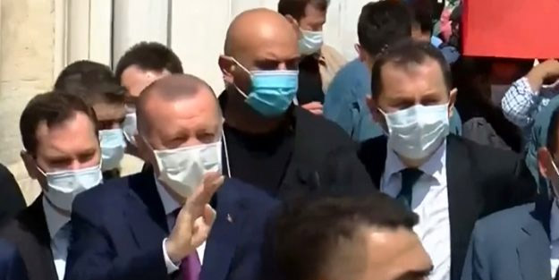 Erdoğan'ı, Eyüpsultan'dan Dolmabahçe'ye böyle uğurladılar