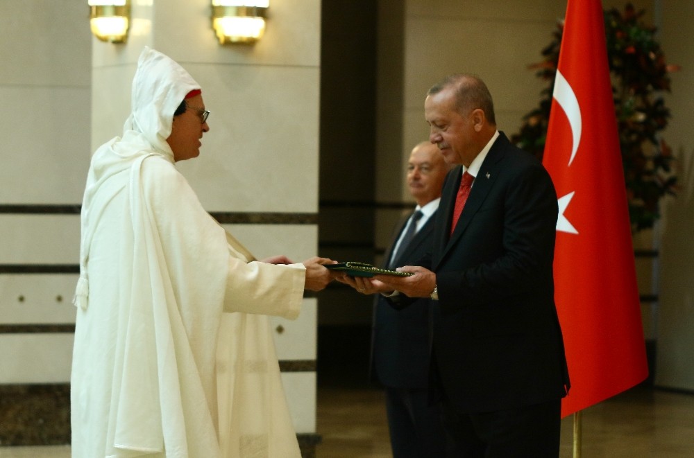 Cumhurbaşkanı Erdoğan, Fas Büyükelçisini kabul etti 