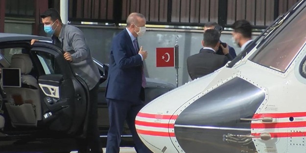 Başkan Erdoğan yola çıktı