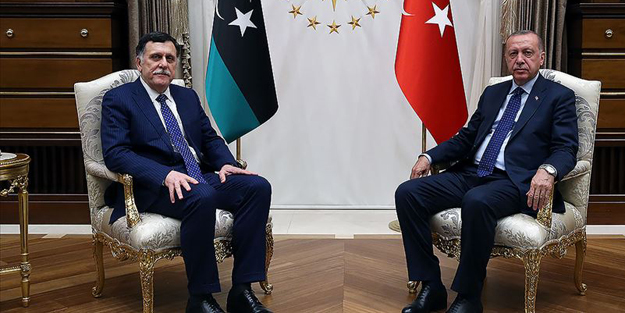Cumhurbaşkanı Erdoğan, Fayiz es-Serrac'ı kabul etti
