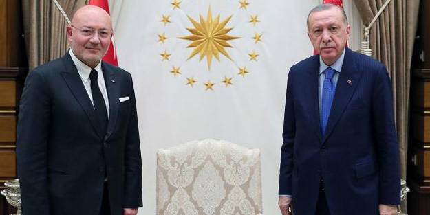 Cumhurbaşkanı Erdoğan Ferit Şahenk'i kabul etti