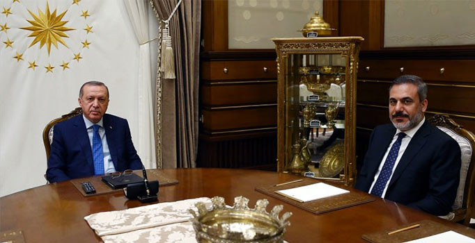 Cumhurbaşkanı Erdoğan Fidan'ı kabul etti