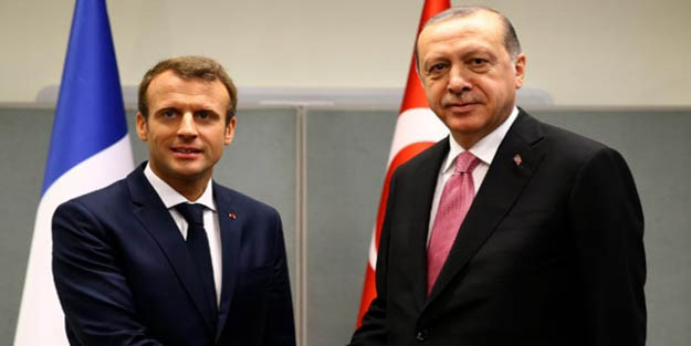 Reis-i Cumhur Erdoğan Fransız mevkidaşı Macron ile görüştü