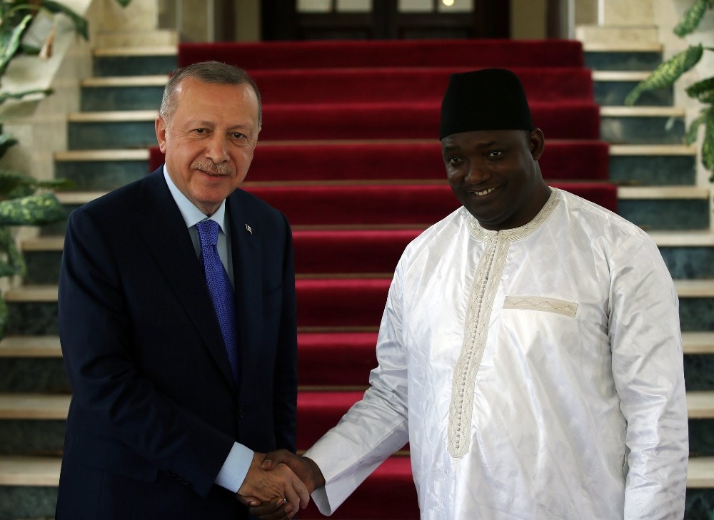 Cumhurbaşkanı Erdoğan, Gambiya Cumhurbaşkanı Adama Barrow ile görüştü 