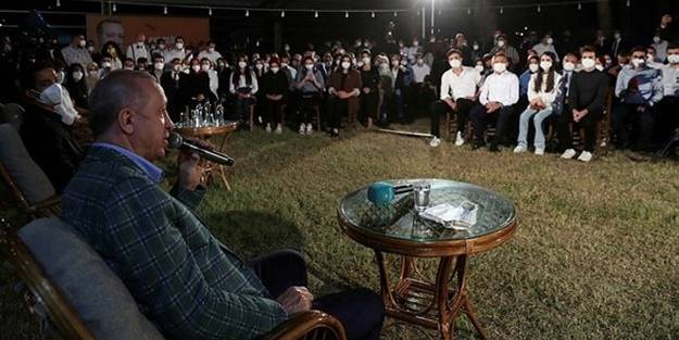 Cumhurbaşkanı Erdoğan gençlerle buluştu! 