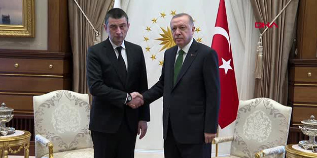 Erdoğan, Gürcistan Başbakanı'nı kabul etti