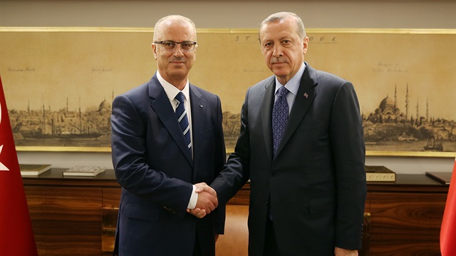 Cumhurbaşkanı Erdoğan Hamdallah'ı kabul etti