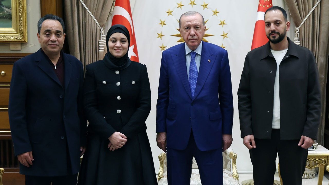 Cumhurbaşkanı Erdoğan, Hind Rajab'ın ailesini kabul etti