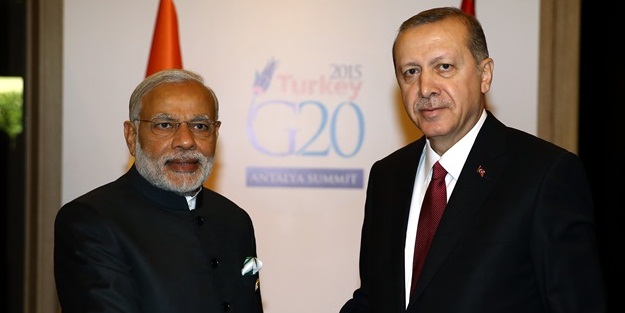 Cumhurbaşkanı Erdoğan Hindistan Başbakanı ile görüştü