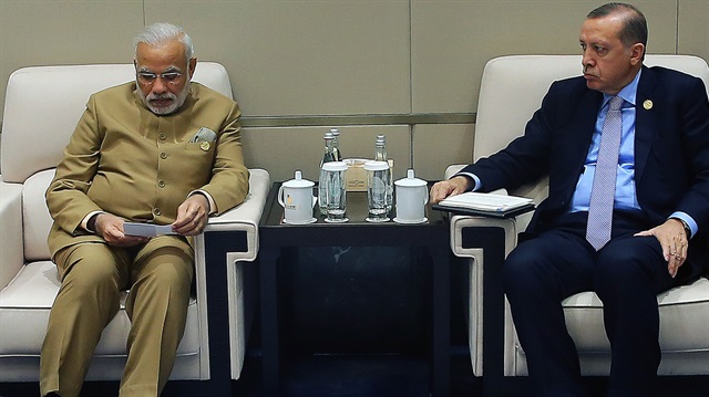 Cumhurbaşkanı Erdoğan Hindistan Başbakanı'nı kabul etti