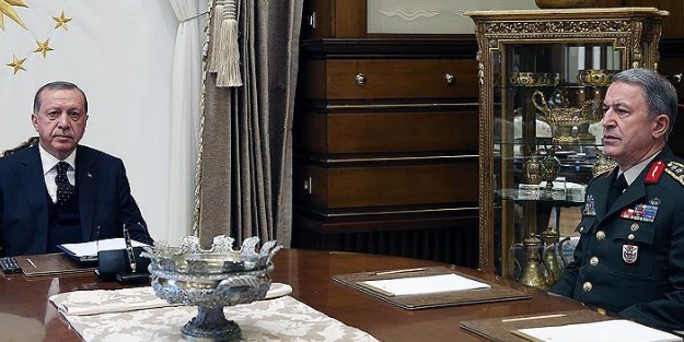 Cumhurbaşkanı Erdoğan, Hulusi Akar'ı kabul etti