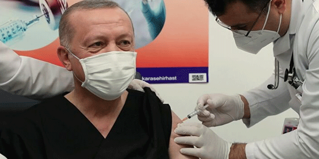 Cumhurbaşkanı Erdoğan, ikinci doz aşıyı oldu