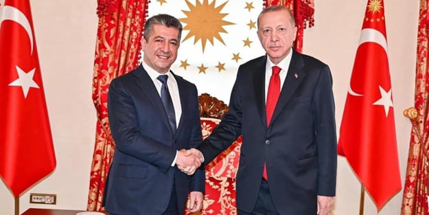 Cumhurbaşkanı Erdoğan, Barzani'yi kabul etti