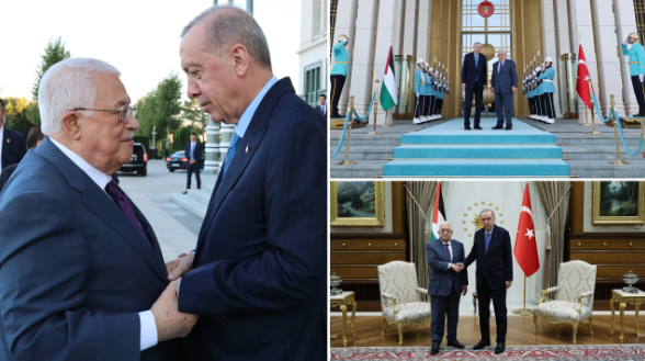 Cumhurbaşkanı Erdoğan ile Filistin Devlet Başkanı Abbas'ın görüşmesi sona erdi: Batı'nın sessizliği kabul edilemez