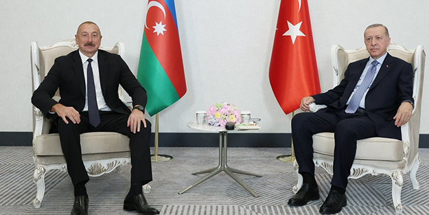 Cumhurbaşkanı Erdoğan, İlham Aliyev'le görüştü