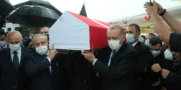 Cumhurbaşkanı Erdoğan, İsmail Uçma'nın cenazesine katıldı