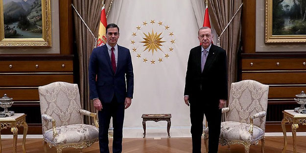 Cumhurbaşkanı Erdoğan, İspanya Başbakanı Sanchez ile Gazze'yi görüştü