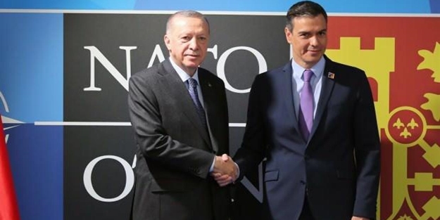 Cumhurbaşkanı Erdoğan, İspanya Başbakanı Sanchez ile görüştü