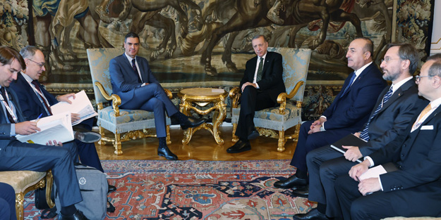 Cumhurbaşkanı Erdoğan, İspanya Başbakanı Sanchez’i kabul etti