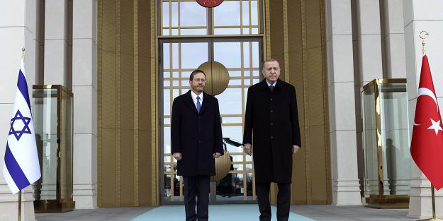Cumhurbaşkanı Erdoğan İsrailli mevkidaşıyla Filistin ve Mescid-i Aksa'yı görüştü