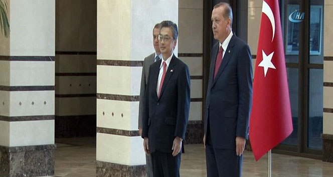 Cumhurbaşkanı Erdoğan, Japon büyükelçiyi kabul etti